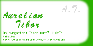 aurelian tibor business card